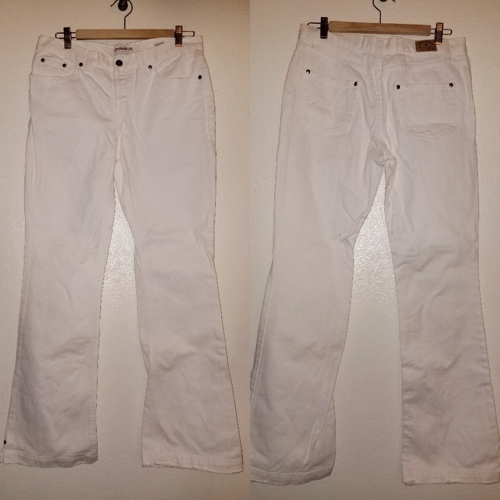Y2K 100% Cotton Hydraulic Fit Flare Jeans